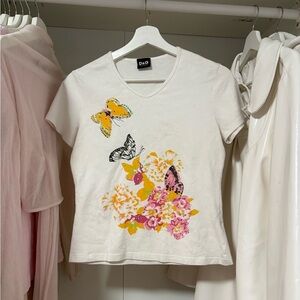 Vintage D&G Butterfly Stretch Tee